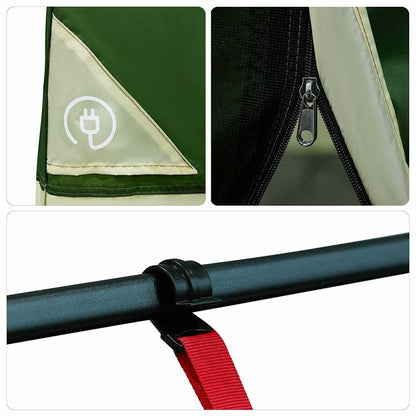 vidaXL Inner Tent with Roof Green 280 x 220 x 176 cm Taffeta
