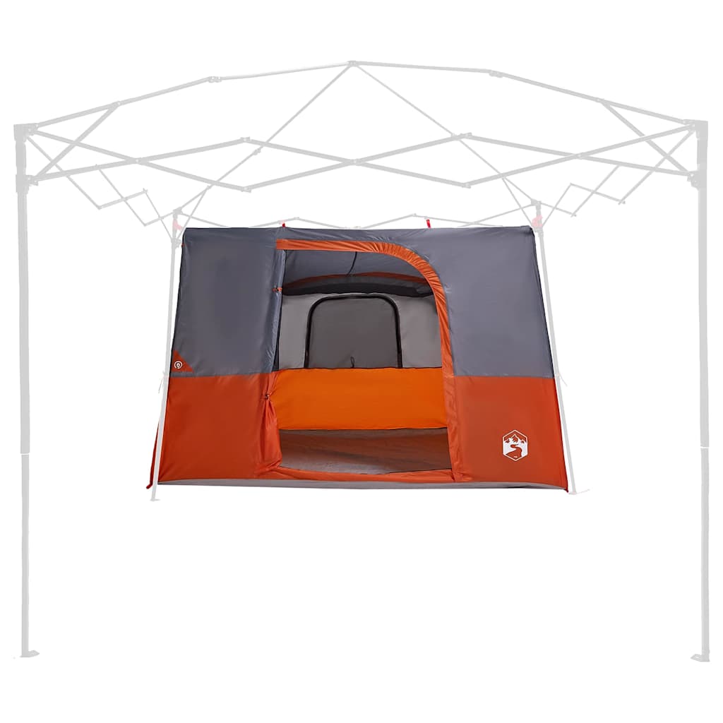 vidaXL Inner Tent with Roof Grey and Orange 280 x 220 x 176 cm Taffeta