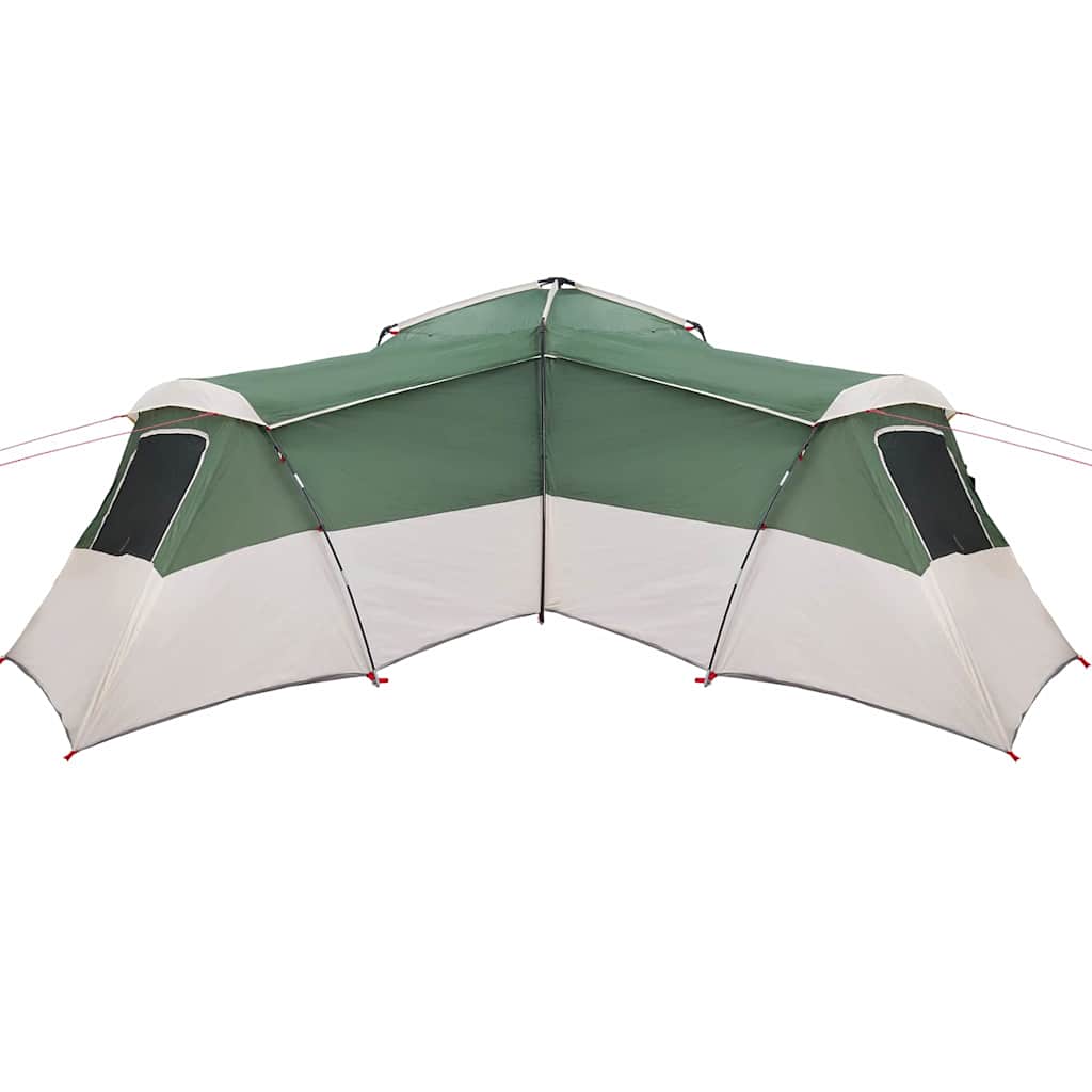 vidaXL Family Tent 16-Person Waterproof Green Taffeta - 833 x 585 x 216 cm