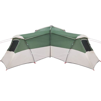 vidaXL Family Tent 16-Person Waterproof Green Taffeta - 833 x 585 x 216 cm