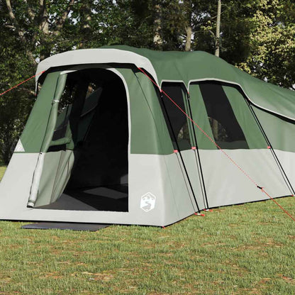 vidaXL Family Tent 20-Person Waterproof Green Taffeta - 762 x 655 x 218 cm