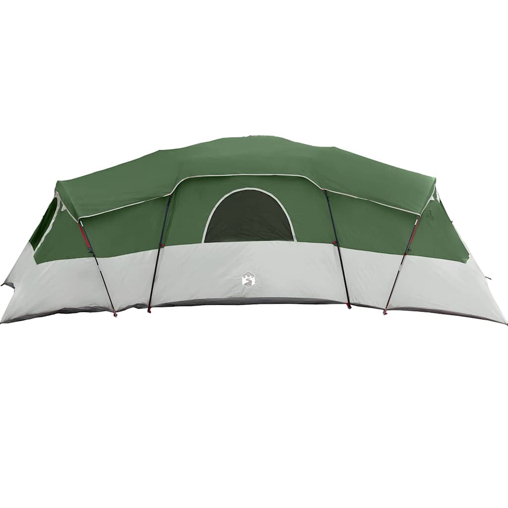 vidaXL Family Tent 20-Person Waterproof Green Taffeta - 762 x 655 x 218 cm
