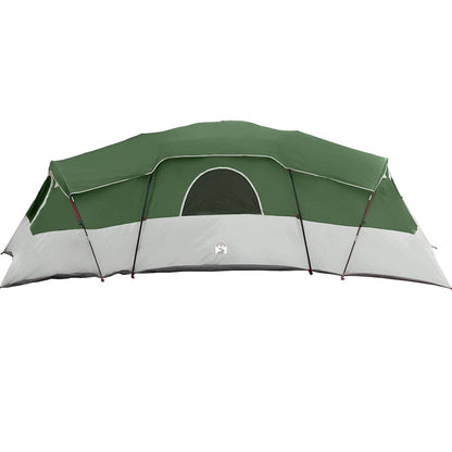 vidaXL Family Tent 20-Person Waterproof Green Taffeta - 762 x 655 x 218 cm