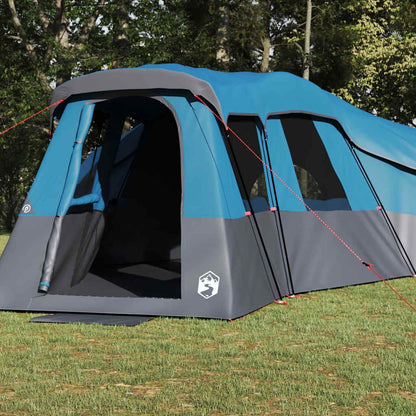 vidaXL Family Tent 20-Person Waterproof Blue Taffeta - 762 x 655 x 218 cm
