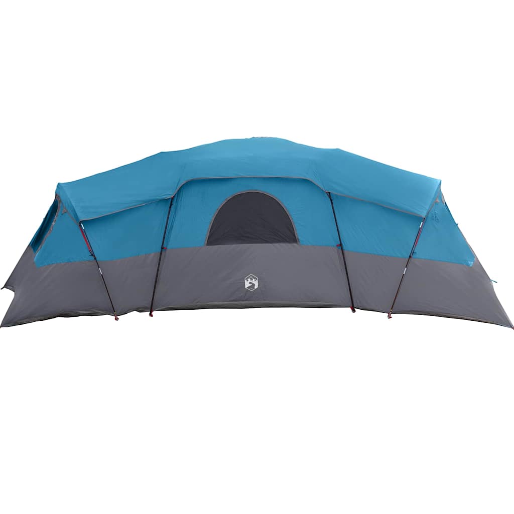 vidaXL Family Tent 20-Person Waterproof Blue Taffeta - 762 x 655 x 218 cm