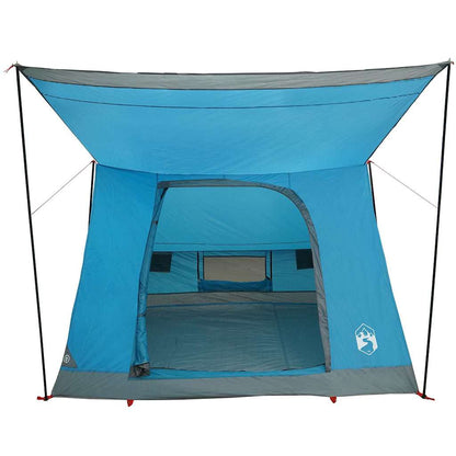 vidaXL Camping Tent 4-Person Waterproof Blue Taffeta - 282 x 225 x 154 cm