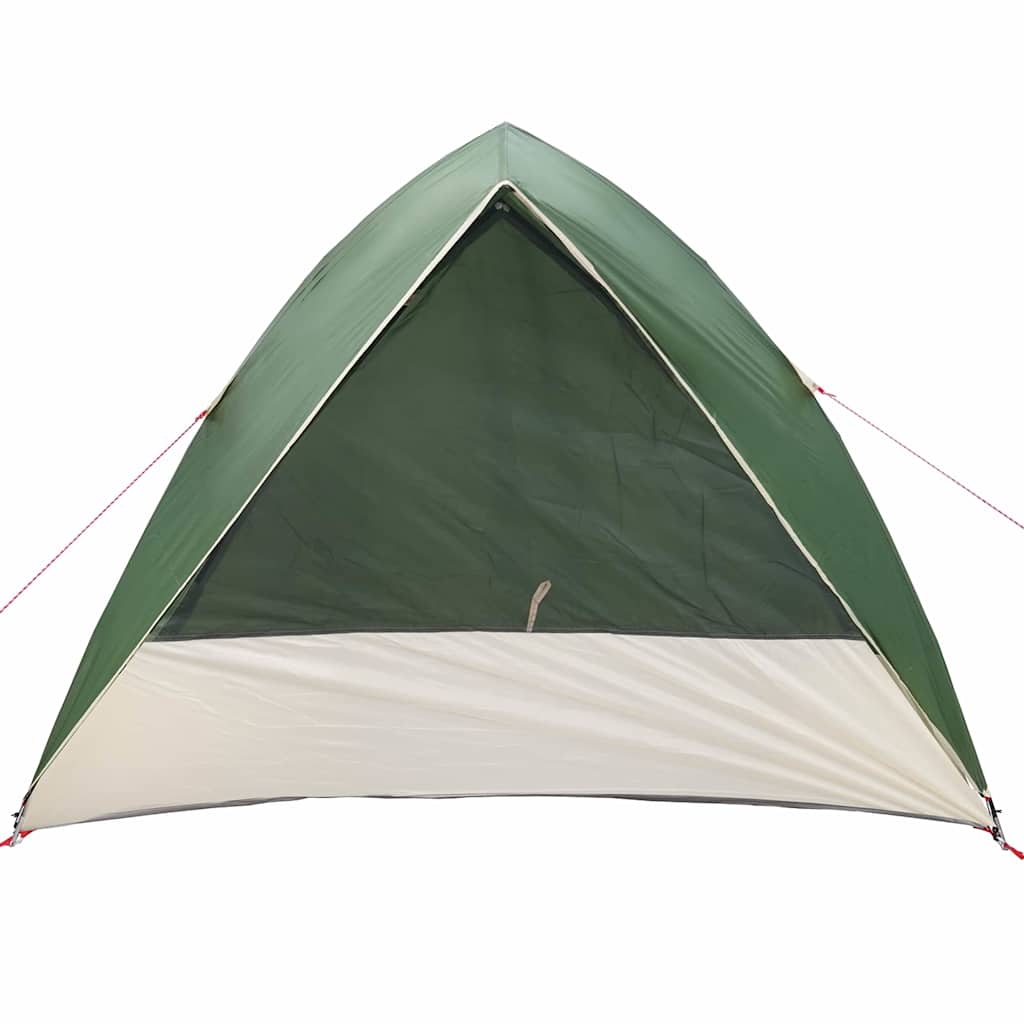 vidaXL Camping Tent 4-Person Waterproof Green Taffeta - 320 x 275 x 190 cm