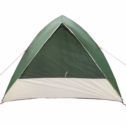 vidaXL Camping Tent 4-Person Waterproof Green Taffeta - 320 x 275 x 190 cm