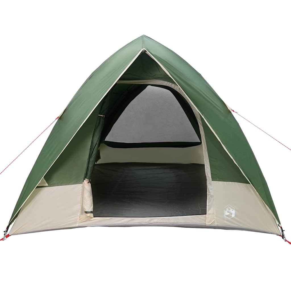 vidaXL Camping Tent 4-Person Waterproof Green Taffeta - 320 x 275 x 190 cm