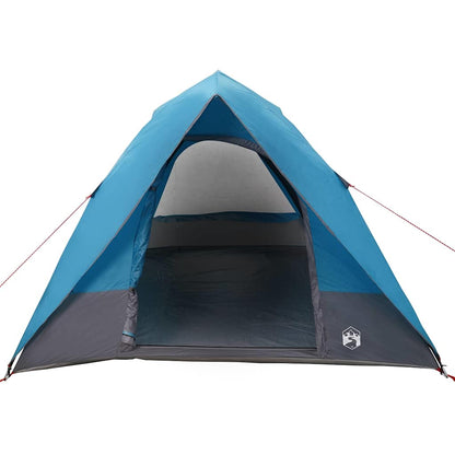 vidaXL Camping Tent 4-Person Waterproof Blue Taffeta - 320 x 275 x 190 cm