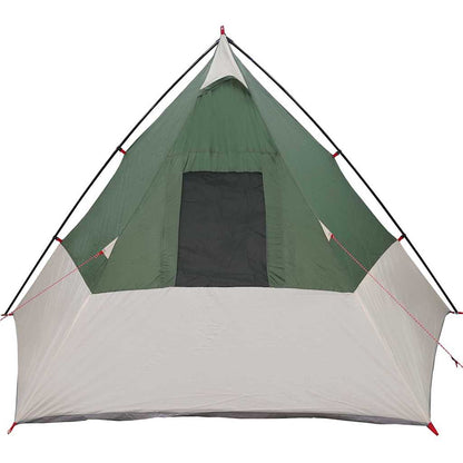 vidaXL Tipi Tent 6-Person Waterproof Green Taffeta - 383 x 338 x 217 cm