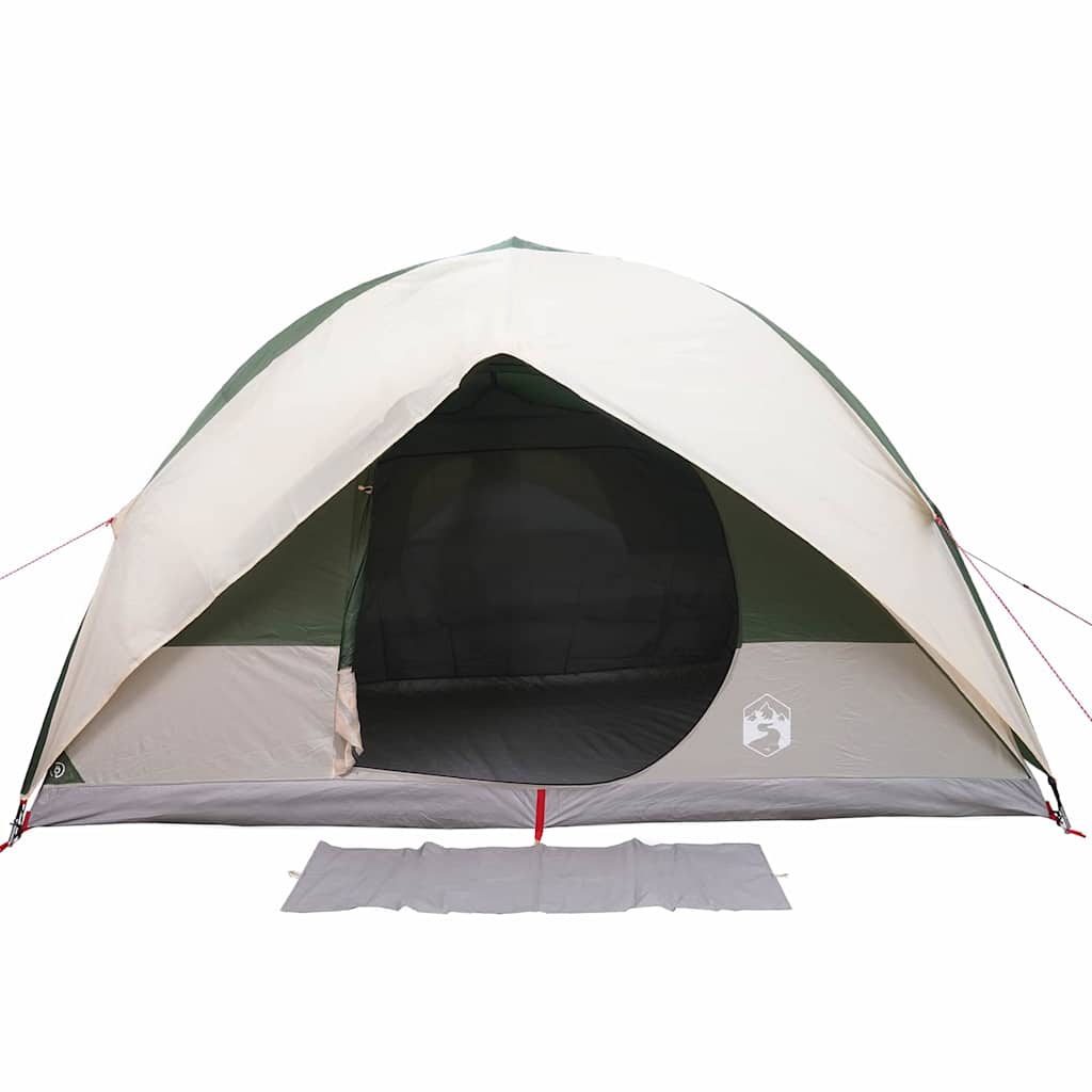 vidaXL Tunnel tent 10-Person Waterproof Green Taffeta - 500 x 348 x 200 cm