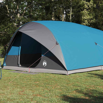 vidaXL Tunnel tent 10-Person Waterproof Blue Taffeta - 500 x 348 x 200 cm
