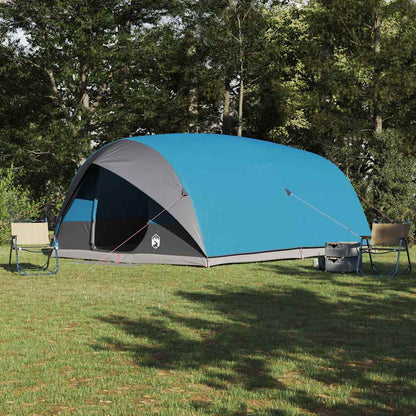 vidaXL Tunnel tent 10-Person Waterproof Blue Taffeta - 500 x 348 x 200 cm