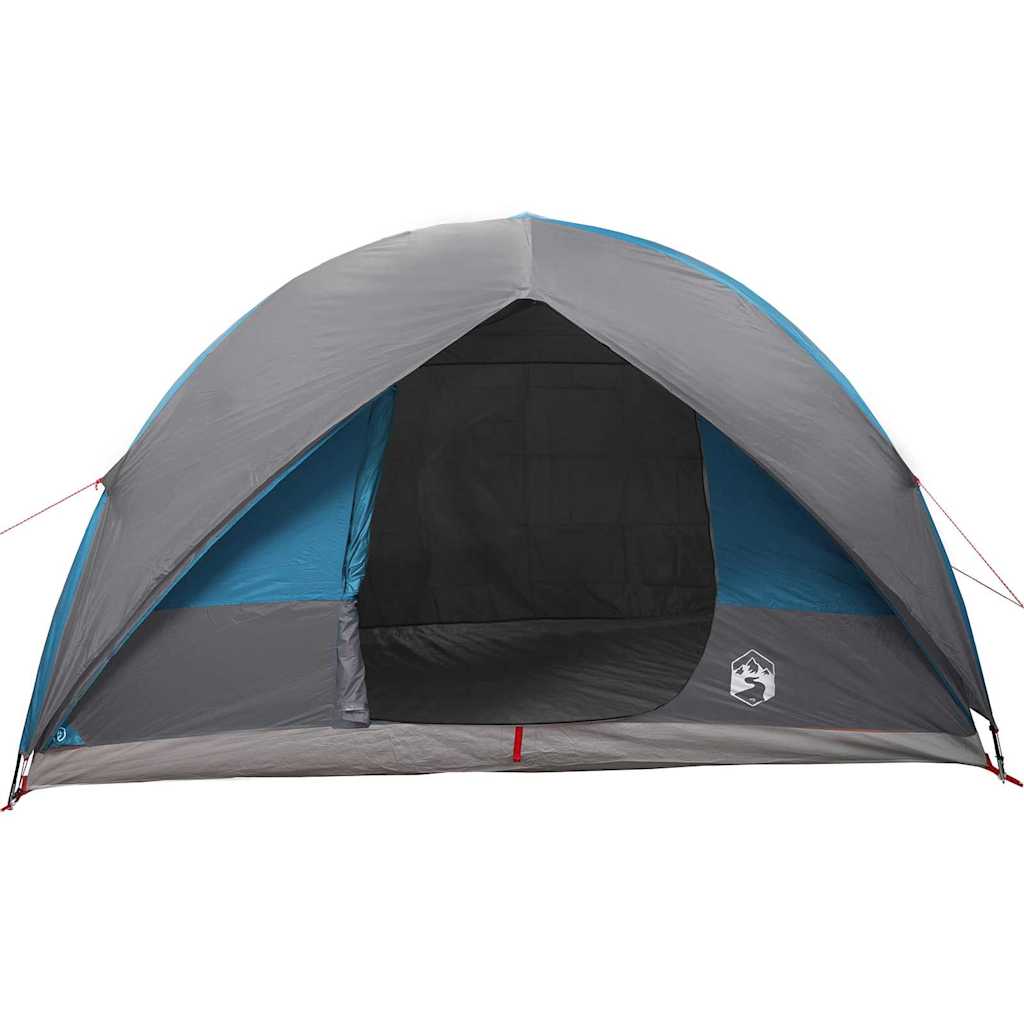 vidaXL Tunnel tent 10-Person Waterproof Blue Taffeta - 500 x 348 x 200 cm