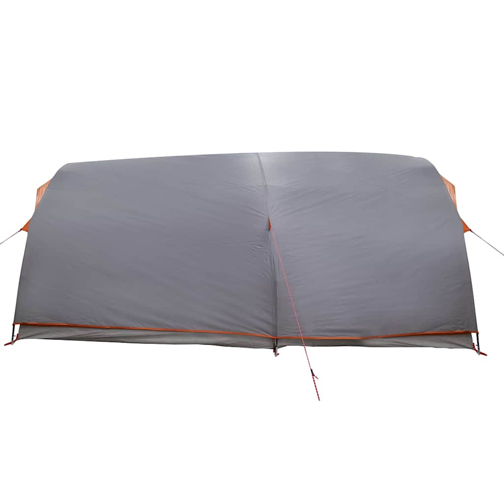 vidaXL Tunnel tent 10-Person Waterproof Grey and Orange Taffeta - 500 x 348 x 200 cm