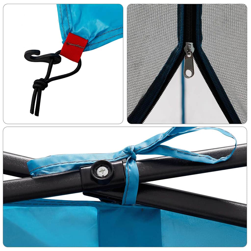 vidaXL Inner Tent 6-Person Blue Taffeta - 303 x 303 x 196 cm