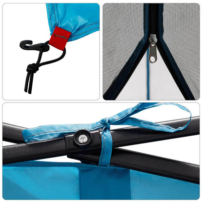 vidaXL Inner Tent 6-Person Blue Taffeta - 303 x 303 x 196 cm