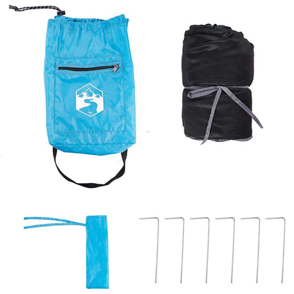 vidaXL Inner Tent 6-Person Blue Taffeta - 303 x 303 x 196 cm