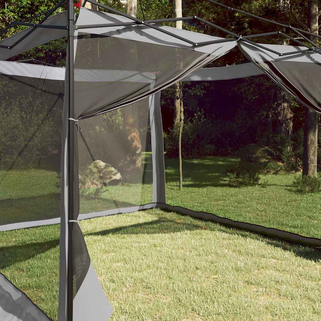vidaXL Inner Tent 6-Person Grey and Orange Taffeta - 303 x 303 x 196 cm