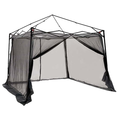 vidaXL Inner Tent 6-Person Grey and Orange Taffeta - 303 x 303 x 196 cm