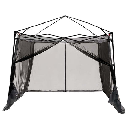 vidaXL Inner Tent 6-Person Grey and Orange Taffeta - 303 x 303 x 196 cm