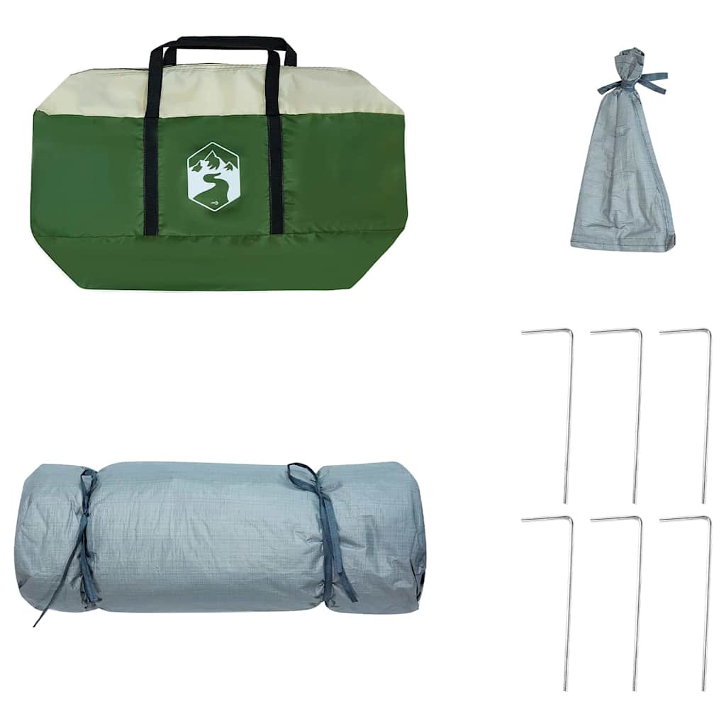 vidaXL Inner Tent 6-Person Green Taffeta - 290 x 288 x 234 cm