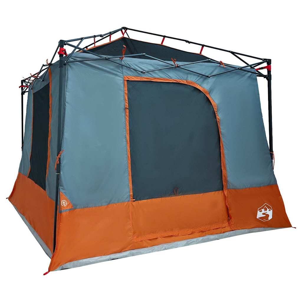 vidaXL Inner Tent 6-Person Grey and Orange Taffeta - 290 x 288 x 234 cm