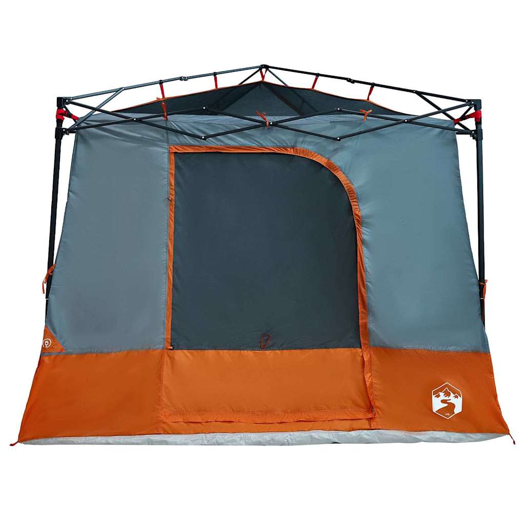 vidaXL Inner Tent 6-Person Grey and Orange Taffeta - 290 x 288 x 234 cm