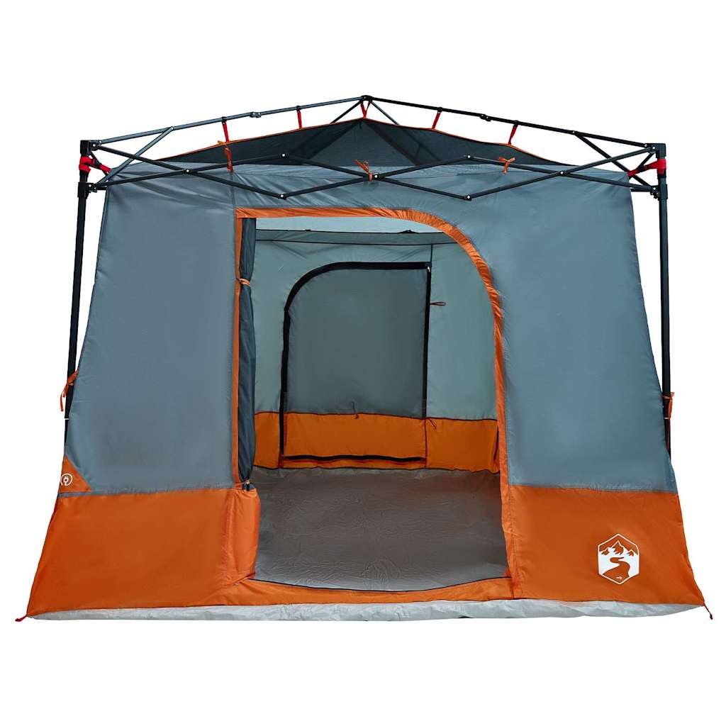 vidaXL Inner Tent 6-Person Grey and Orange Taffeta - 290 x 288 x 234 cm