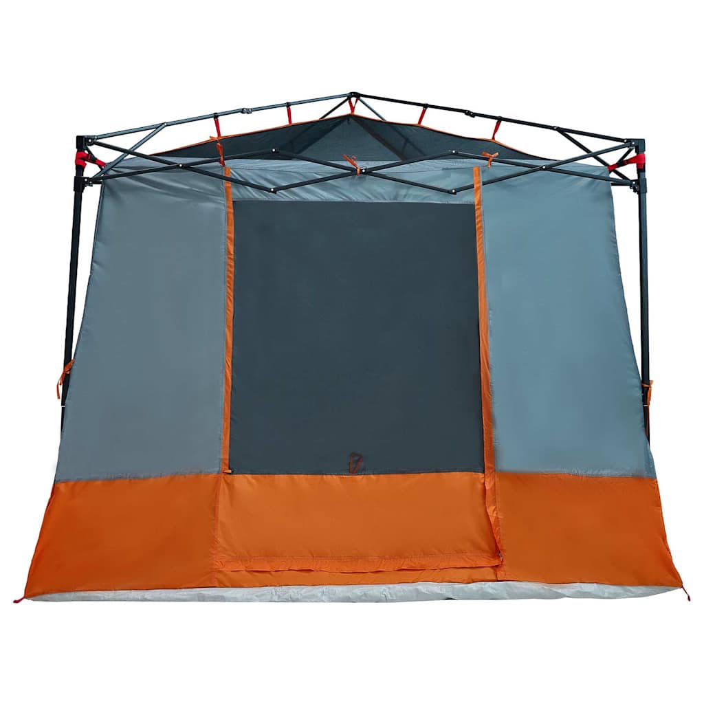 vidaXL Inner Tent 6-Person Grey and Orange Taffeta - 290 x 288 x 234 cm
