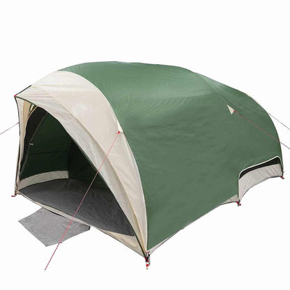 vidaXL Tunnel tent 6-Person Waterproof Green Taffeta - 410 x 285 x 198 cm