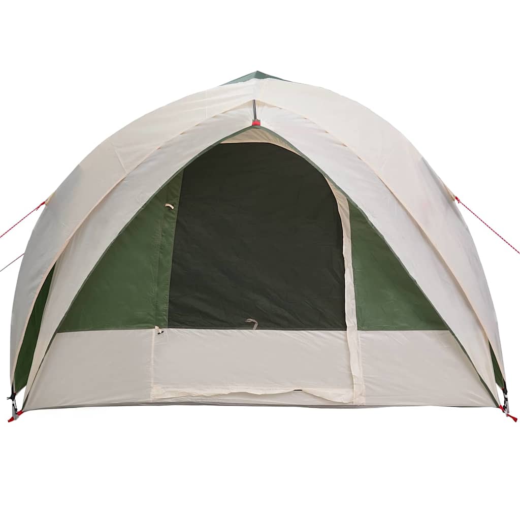 vidaXL Tunnel tent 6-Person Waterproof Green Taffeta - 410 x 285 x 198 cm