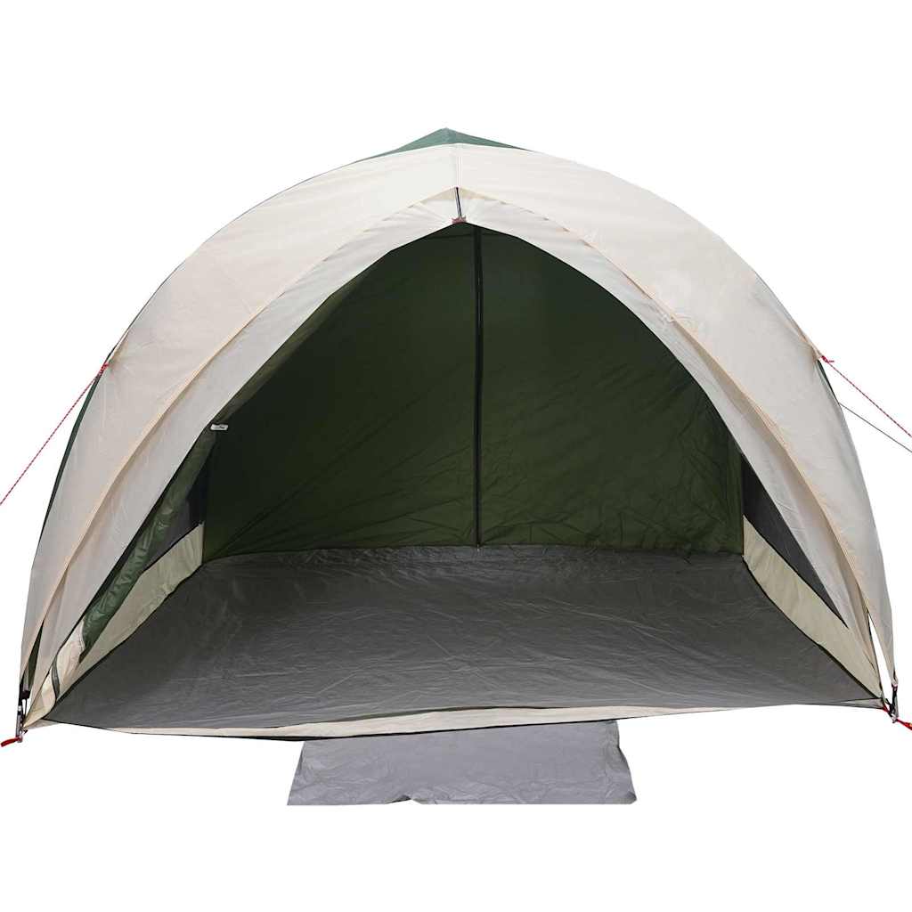 vidaXL Tunnel tent 6-Person Waterproof Green Taffeta - 410 x 285 x 198 cm