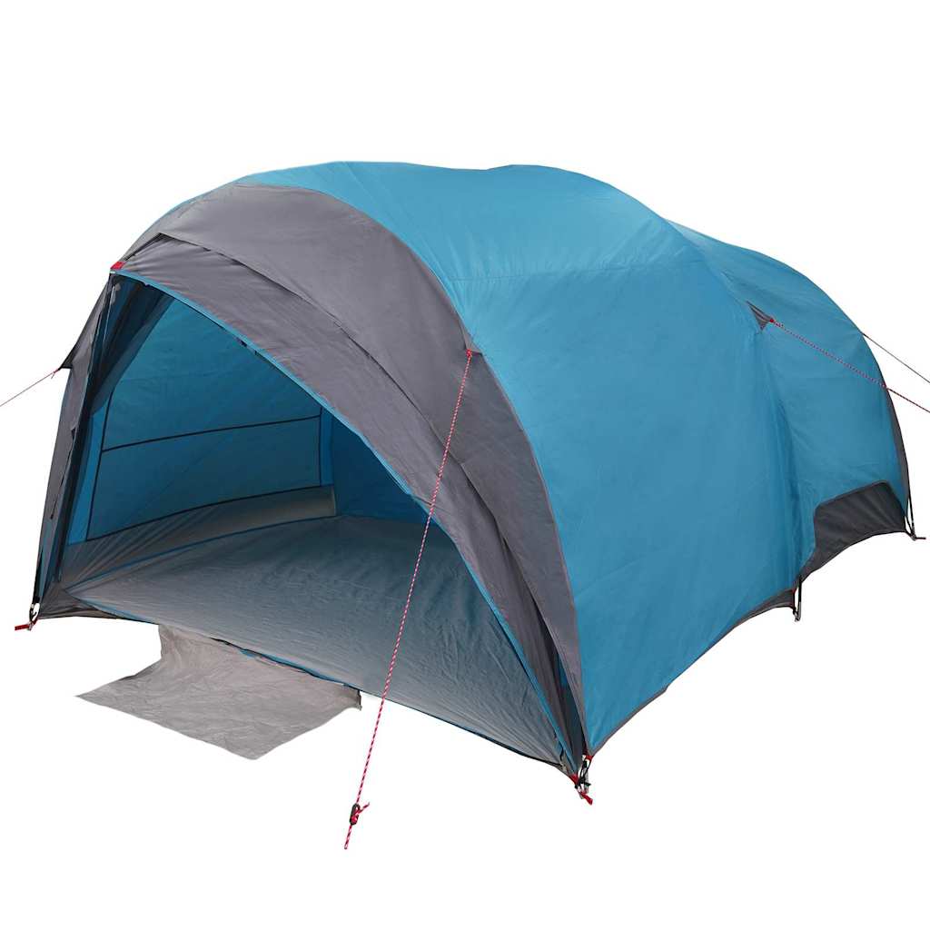 vidaXL Tunnel tent 6-Person Waterproof Blue Taffeta - 410 x 285 x 198 cm