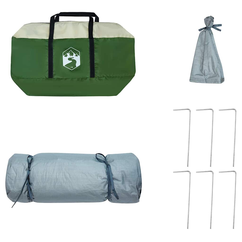 vidaXL Inner Tent 6-Person Green Taffeta - 291 x 291 x 240 cm