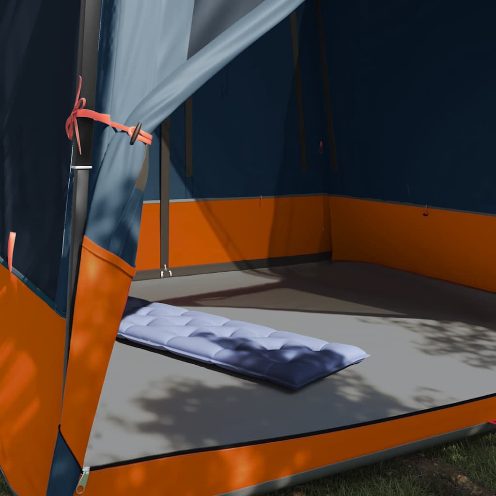 vidaXL Inner Tent 6-Person Grey and Orange Taffeta - 291 x 291 x 240 cm