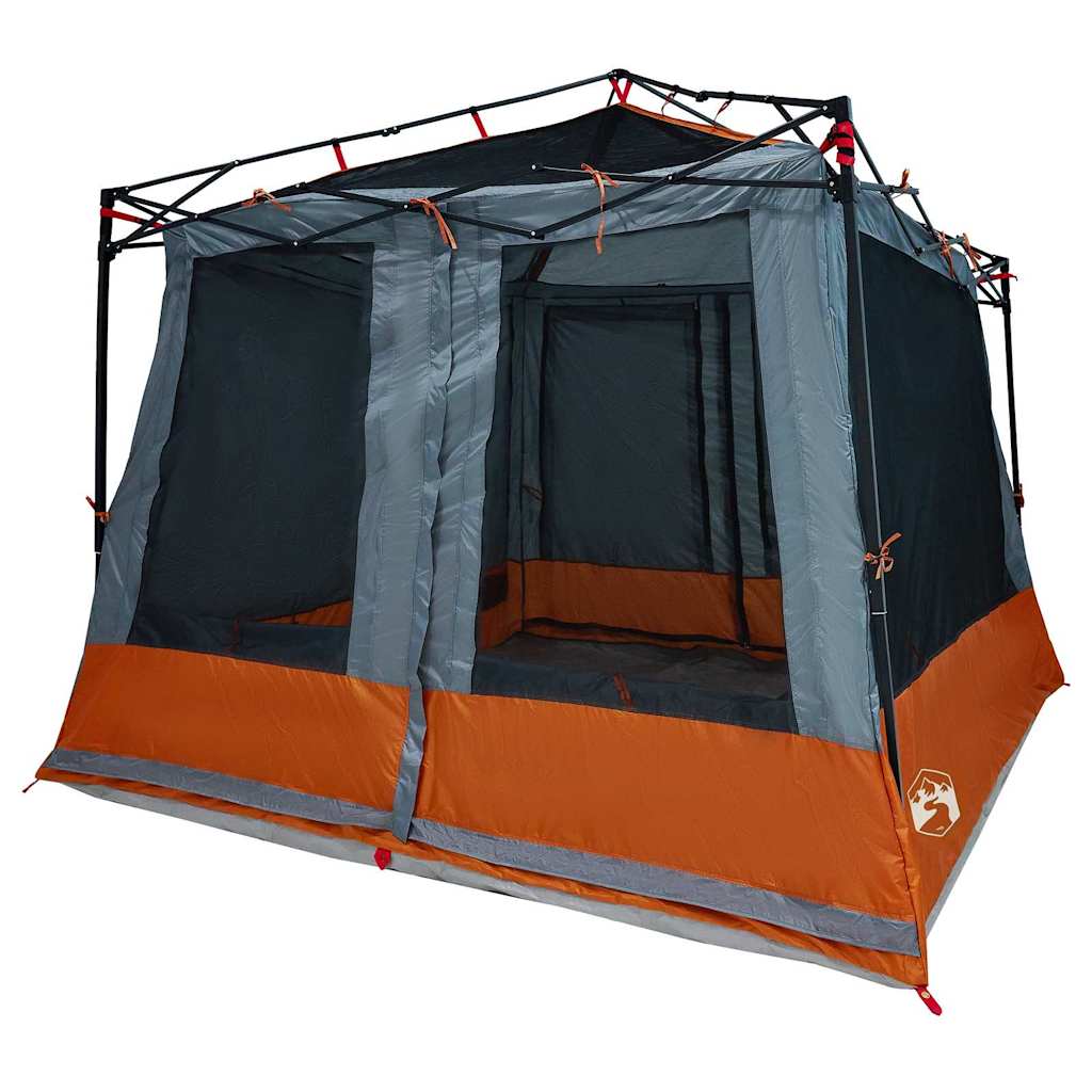 vidaXL Inner Tent 6-Person Grey and Orange Taffeta - 291 x 291 x 240 cm