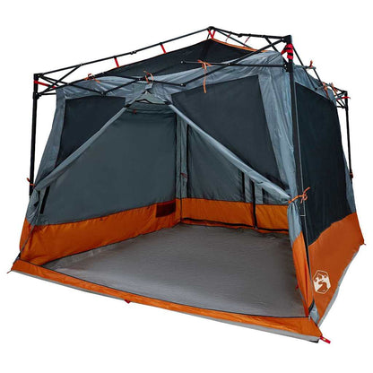 vidaXL Inner Tent 6-Person Grey and Orange Taffeta - 291 x 291 x 240 cm