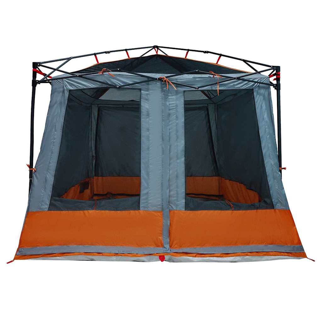 vidaXL Inner Tent 6-Person Grey and Orange Taffeta - 291 x 291 x 240 cm