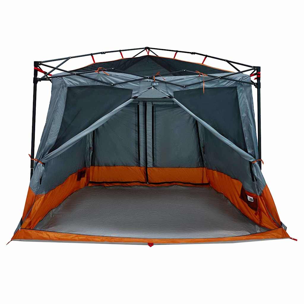 vidaXL Inner Tent 6-Person Grey and Orange Taffeta - 291 x 291 x 240 cm