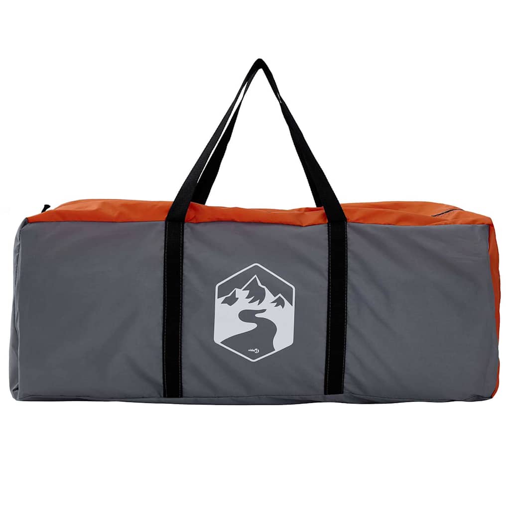vidaXL Inner Tent 8-Person Grey and Orange Taffeta - 520 x 520 x 190 cm