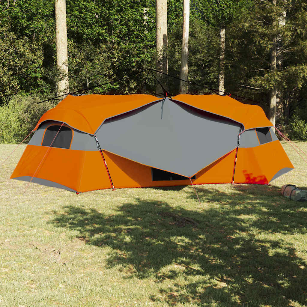 vidaXL Inner Tent 8-Person Grey and Orange Taffeta - 520 x 520 x 190 cm