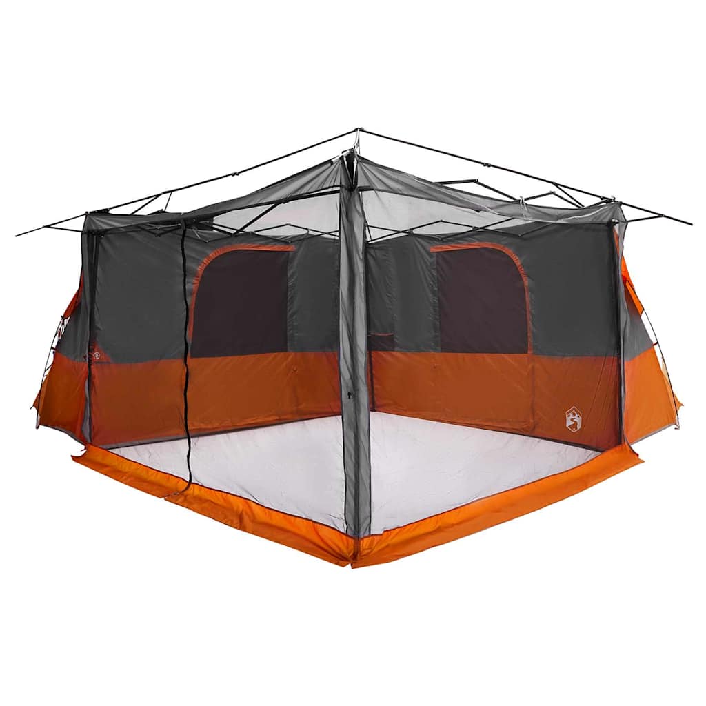 vidaXL Inner Tent 8-Person Grey and Orange Taffeta - 520 x 520 x 190 cm