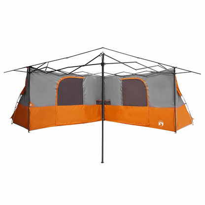 vidaXL Inner Tent 8-Person Grey and Orange Taffeta - 520 x 520 x 190 cm