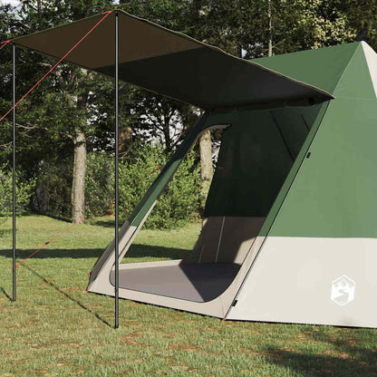 vidaXL Camping Tent 10-Person Waterproof Green Taffeta - 482 x 360 x 227 cm