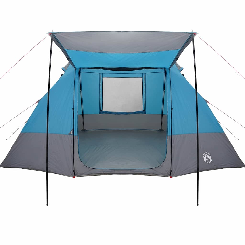 vidaXL Camping Tent 10-Person Waterproof Blue Taffeta - 482 x 360 x 227 cm