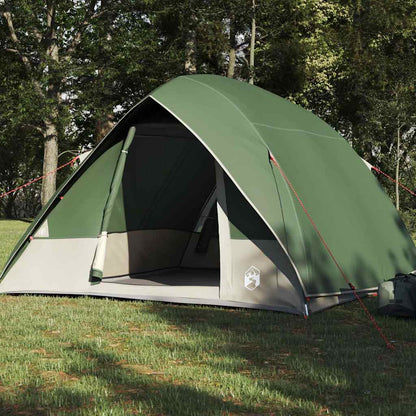 vidaXL Camping Tent 2-Person Waterproof Green Taffeta - 275 x 230 x 140 cm