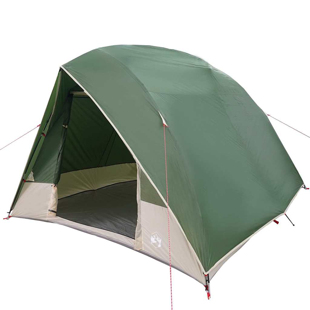 vidaXL Camping Tent 2-Person Waterproof Green Taffeta - 275 x 230 x 140 cm