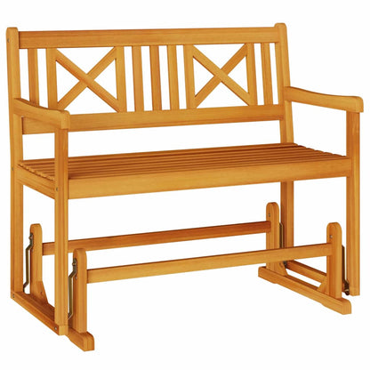 vidaXL Garden Glider Bench Natural 110 x 59 x 97 cm Solid Acacia Wood - Brown
